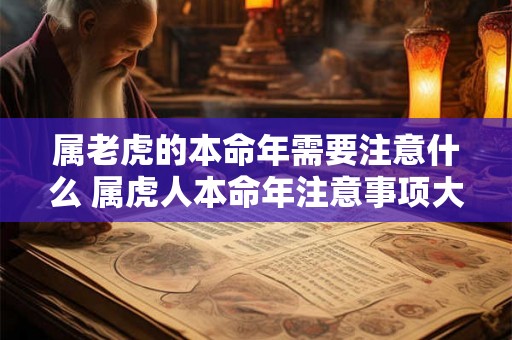 属老虎的本命年需要注意什么 属虎人本命年注意事项大全