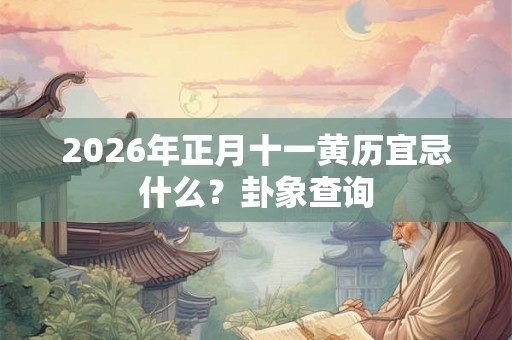 2026年正月十一黄历宜忌什么?卦象查询 2026年正月十一黄历宜忌什么?卦象查询