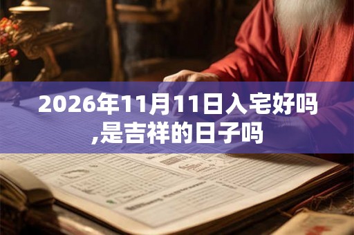 2026年11月11日入宅好吗,是吉祥的日子吗