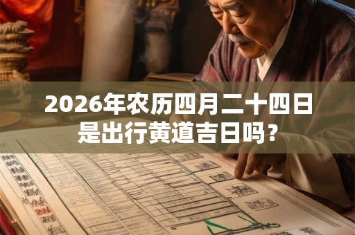 2026年农历四月二十四日是出行黄道吉日吗？