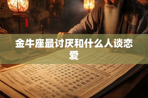 金牛座最讨厌和什么人谈恋爱