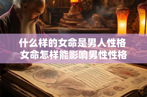 什么样的女命是男人性格 女命怎样能影响男性性格