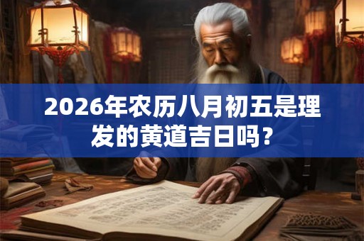 2026年农历八月初五是理发的黄道吉日吗？