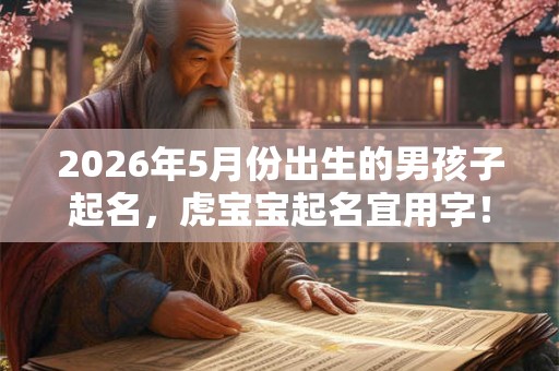 2026年5月份出生的男孩子起名，虎宝宝起名宜用字！