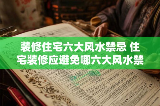 装修住宅六大风水禁忌 住宅装修应避免哪六大风水禁忌