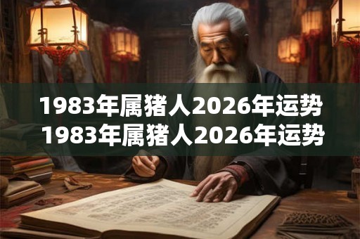 1983年属猪人2026年运势 1983年属猪人2026年运势如何