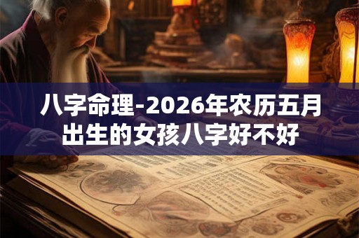 八字命理-2026年农历五月出生的女孩八字好不好 八字命理-2026年农历五月出生的女孩八字好不好
