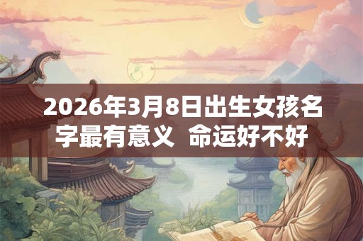 2026年3月8日出生女孩名字最有意义  命运好不好