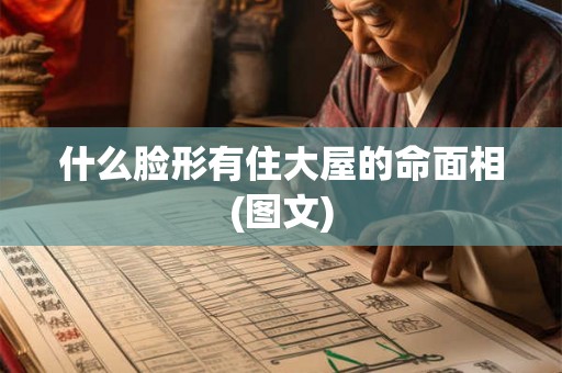 什么脸形有住大屋的命面相(图文)