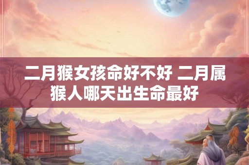二月猴女孩命好不好 二月属猴人哪天出生命最好