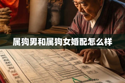 属狗男和属狗女婚配怎么样