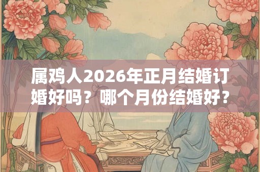 属鸡人2026年正月结婚订婚好吗？哪个月份结婚好？