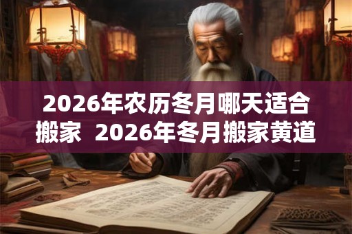 2026年农历冬月哪天适合搬家  2026年冬月搬家黄道吉日