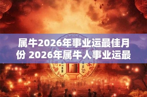 属牛2026年事业运最佳月份 2026年属牛人事业运最佳月份是什么