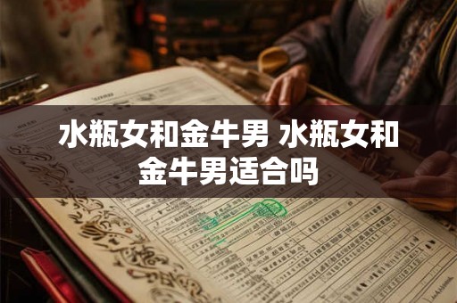 水瓶女和金牛男 水瓶女和金牛男适合吗