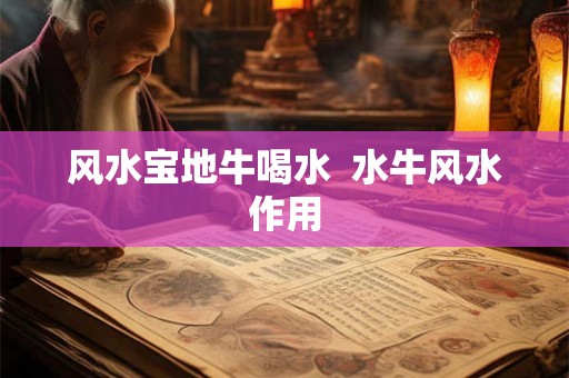 风水宝地牛喝水  水牛风水作用
