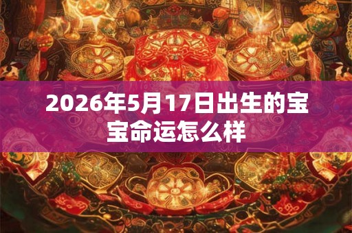 2026年5月17日出生的宝宝命运怎么样
