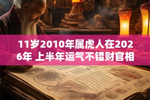 11岁2010年属虎人在2026年 上半年运气不错财官相生 11岁2010年属虎人在2026年 上半年运气不错财官相生