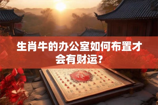 生肖牛的办公室如何布置才会有财运？