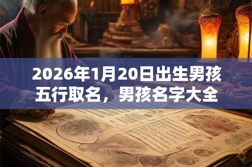 2026年1月20日出生男孩五行取名，男孩名字大全