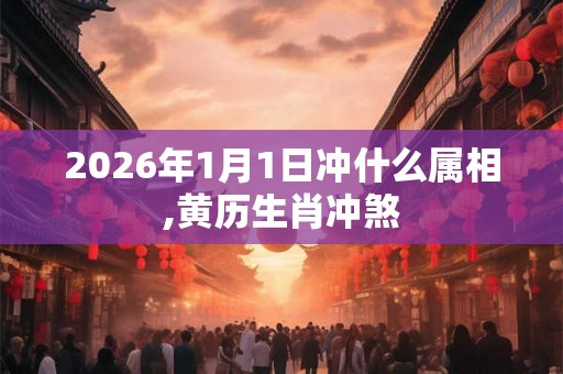 2026年1月1日冲什么属相,黄历生肖冲煞