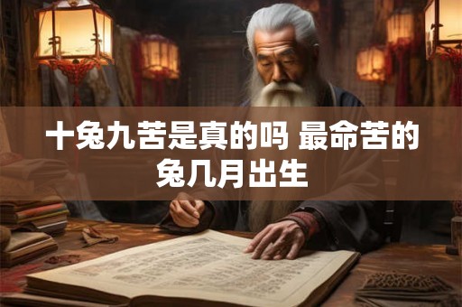 十兔九苦是真的吗 最命苦的兔几月出生