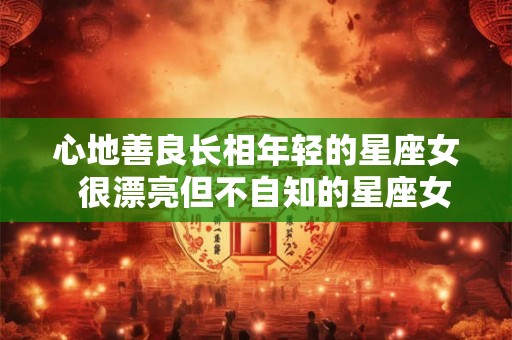 心地善良长相年轻的星座女  很漂亮但不自知的星座女