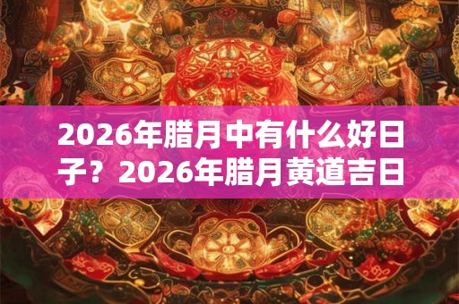2026年腊月中有什么好日子？2026年腊月黄道吉日