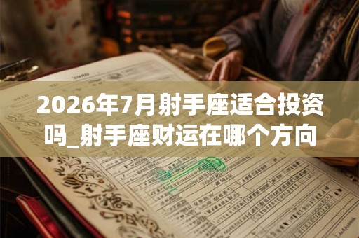 2026年7月射手座适合投资吗_射手座财运在哪个方向