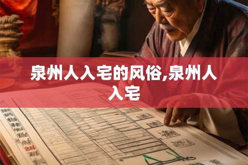 泉州人入宅的风俗,泉州人入宅 泉州人入宅的风俗,泉州人入宅