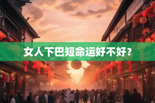 女人下巴短命运好不好? 女人下巴短命运好不好?