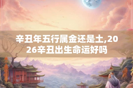 辛丑年五行属金还是土,2026辛丑出生命运好吗