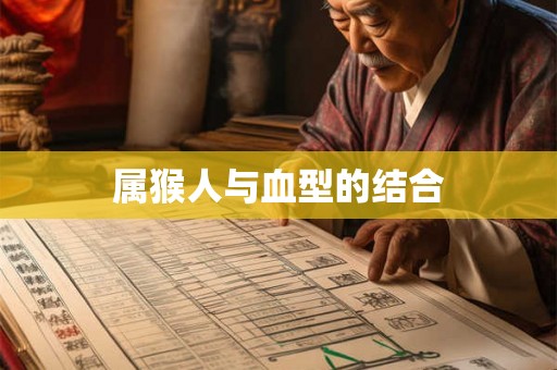 属猴人与血型的结合
