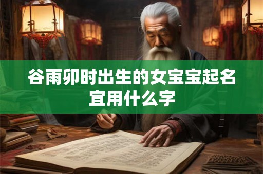 谷雨卯时出生的女宝宝起名宜用什么字