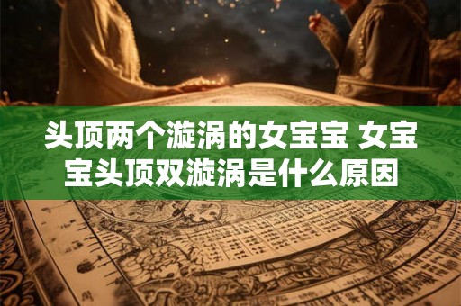 头顶两个漩涡的女宝宝 女宝宝头顶双漩涡是什么原因