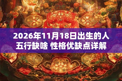 2026年11月18日出生的人五行缺啥 性格优缺点详解 2026年11月18日出生的人五行缺啥 性格优缺点详解