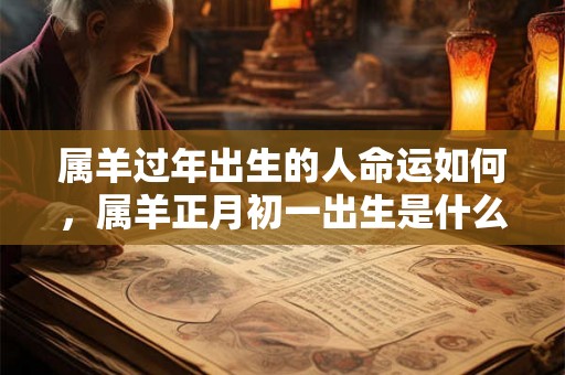 属羊过年出生的人命运如何，属羊正月初一出生是什么命？