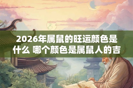 2026年属鼠的旺运颜色是什么 哪个颜色是属鼠人的吉祥色