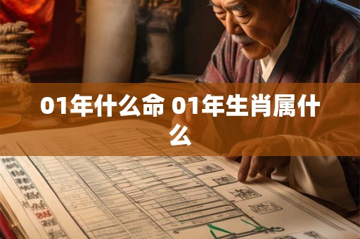 01年什么命 01年生肖属什么