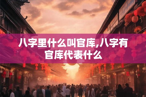 八字里什么叫官库,八字有官库代表什么 八字里什么叫官库,八字有官库代表什么