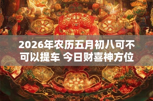 2026年农历五月初八可不可以提车 今日财喜神方位