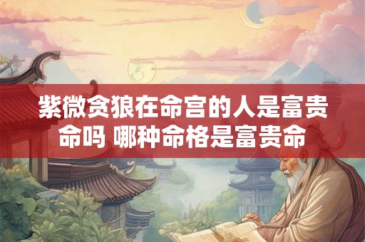 紫微贪狼在命宫的人是富贵命吗 哪种命格是富贵命