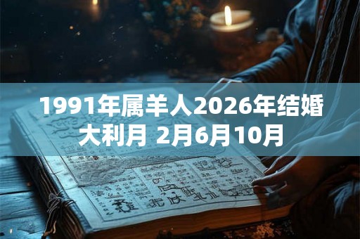 1991年属羊人2026年结婚大利月 2月6月10月