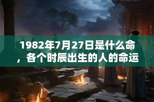 1982年7月27日是什么命，各个时辰出生的人的命运