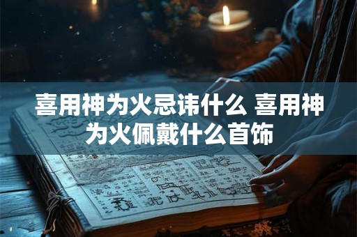 喜用神为火忌讳什么 喜用神为火佩戴什么首饰 喜用神为火忌讳什么 喜用神为火佩戴什么首饰