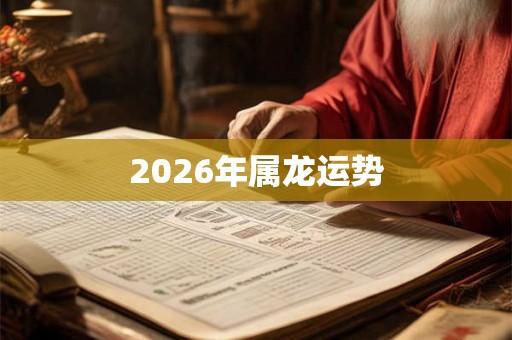 2026年属龙运势
