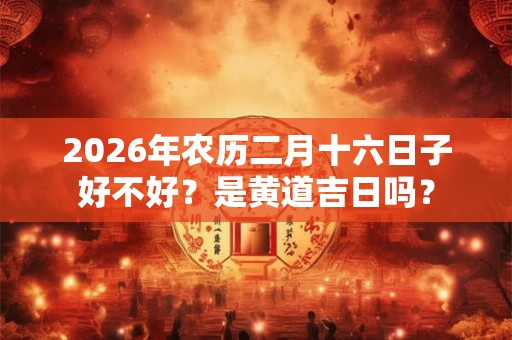 2026年农历二月十六日子好不好?是黄道吉日吗? 2026年农历二月十六日子好不好?是黄道吉日吗?