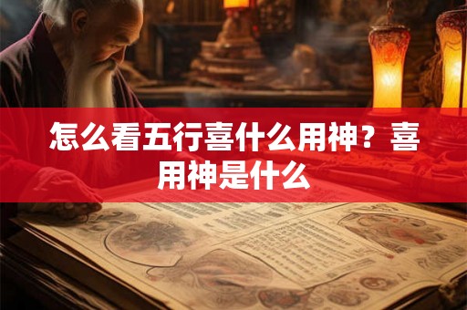 怎么看五行喜什么用神？喜用神是什么