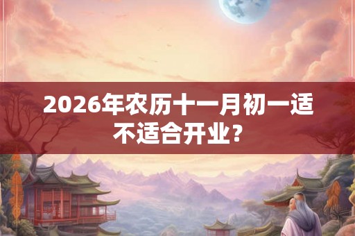 2026年农历十一月初一适不适合开业？