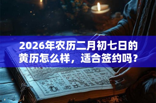 2026年农历二月初七日的黄历怎么样，适合签约吗？